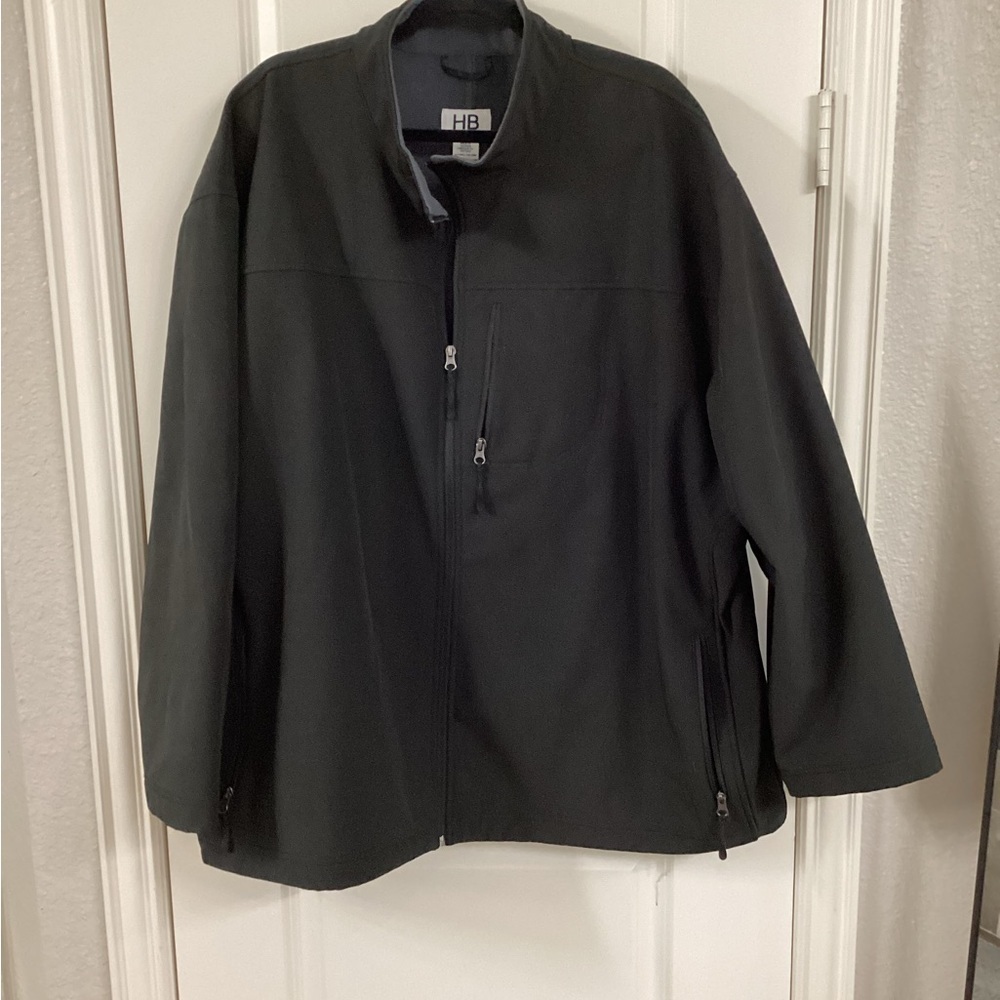 Harbor Bay Black Lightweight Fleece Jacket